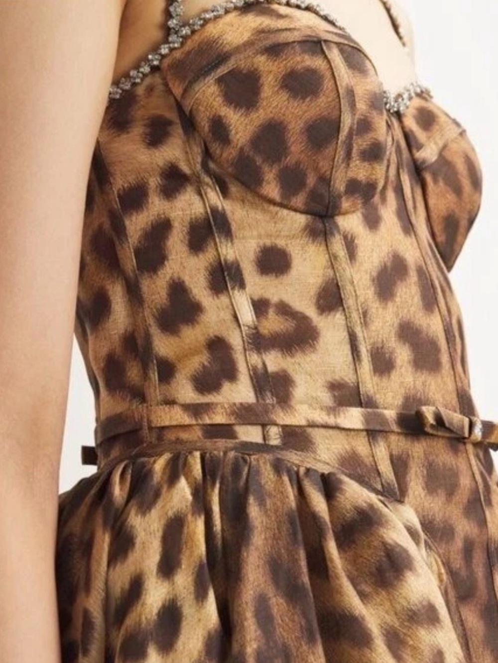 Zimmermann Size 3 Brown Leopard Print Dress - Picture 11 of 14